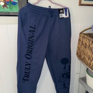 Disney Blue Mickey Mouse Sweatpants Women’s Size Medium